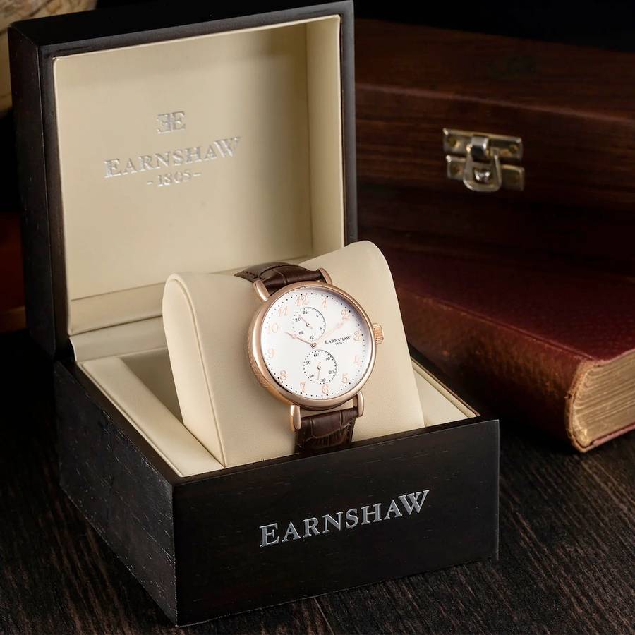 Retail: R9,200.00 Thomas Earnshaw British Legacy Watch Eggshell White Chrono GENUINE, BRAND NEW