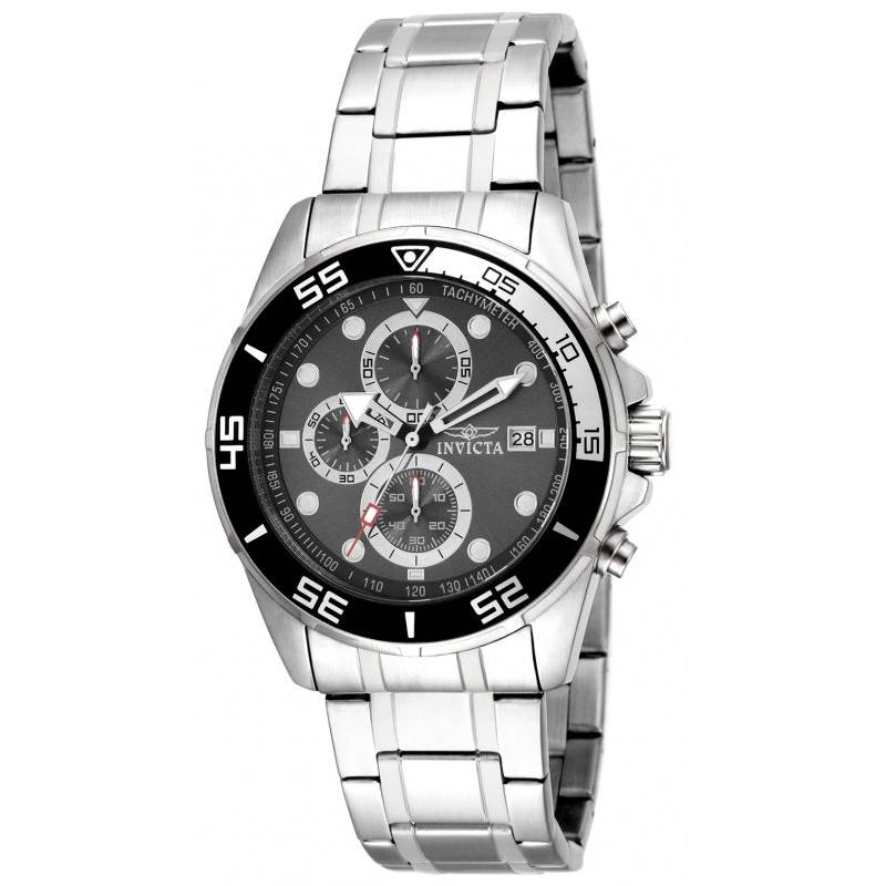 R30 courier!! look!! rrp R6,999.00 INVICTA Men`s Silver / Black Classic Tachy Steel Watch BRAND NEW