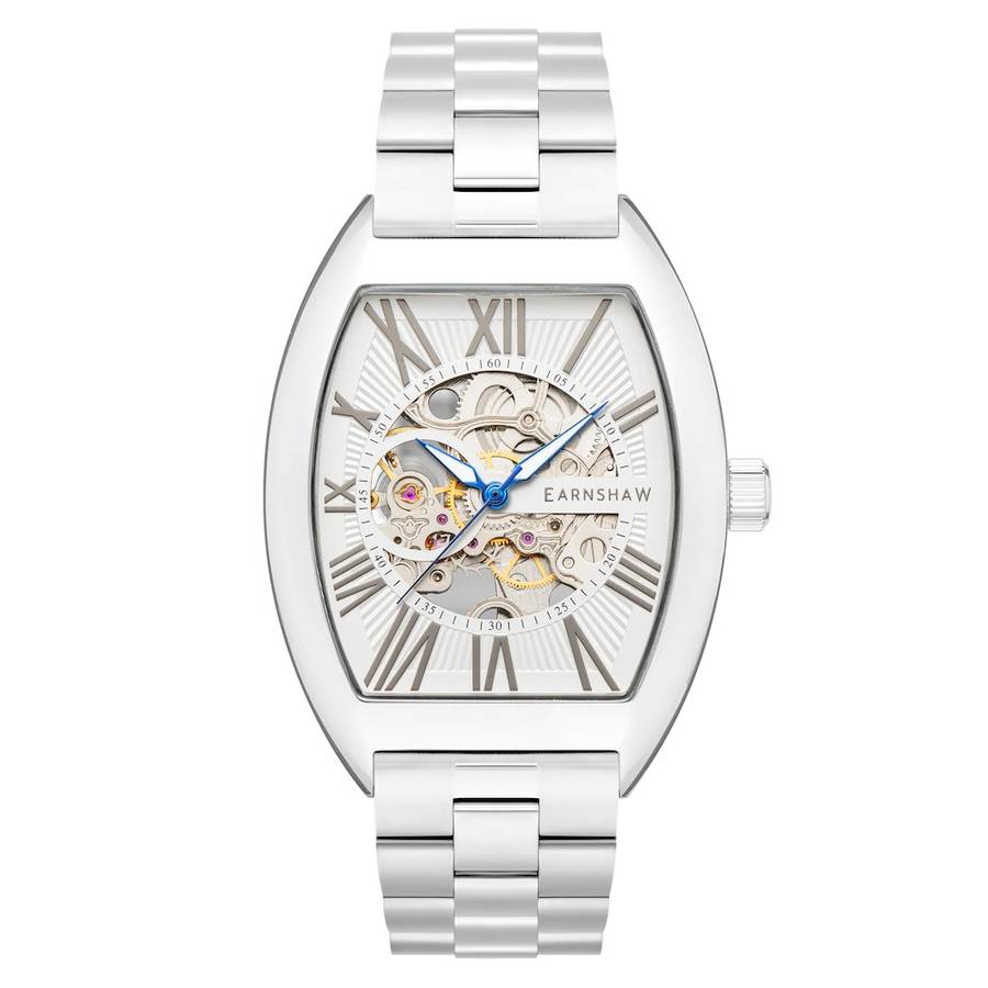 LOOK!! rip: R8,200.00 THOMAS EARNSHAW BEAUCHAMP SKELETON TONNEUX AUTOMATIC Black Knight Watch