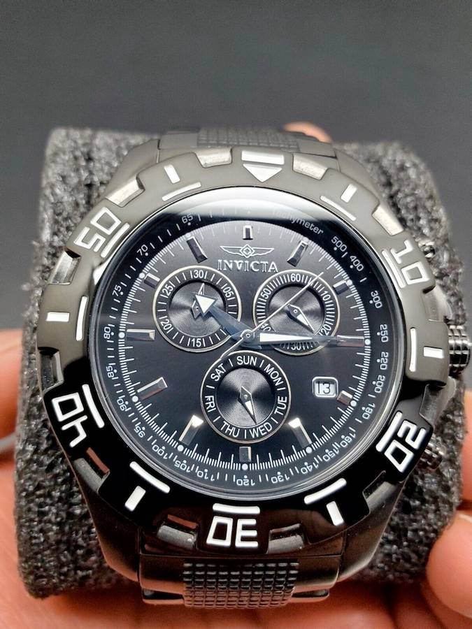 wow!! rrp R7,999.00 INVICTA Men`s CARBON RACER Chronograph Steel Bracelet Watch NEW