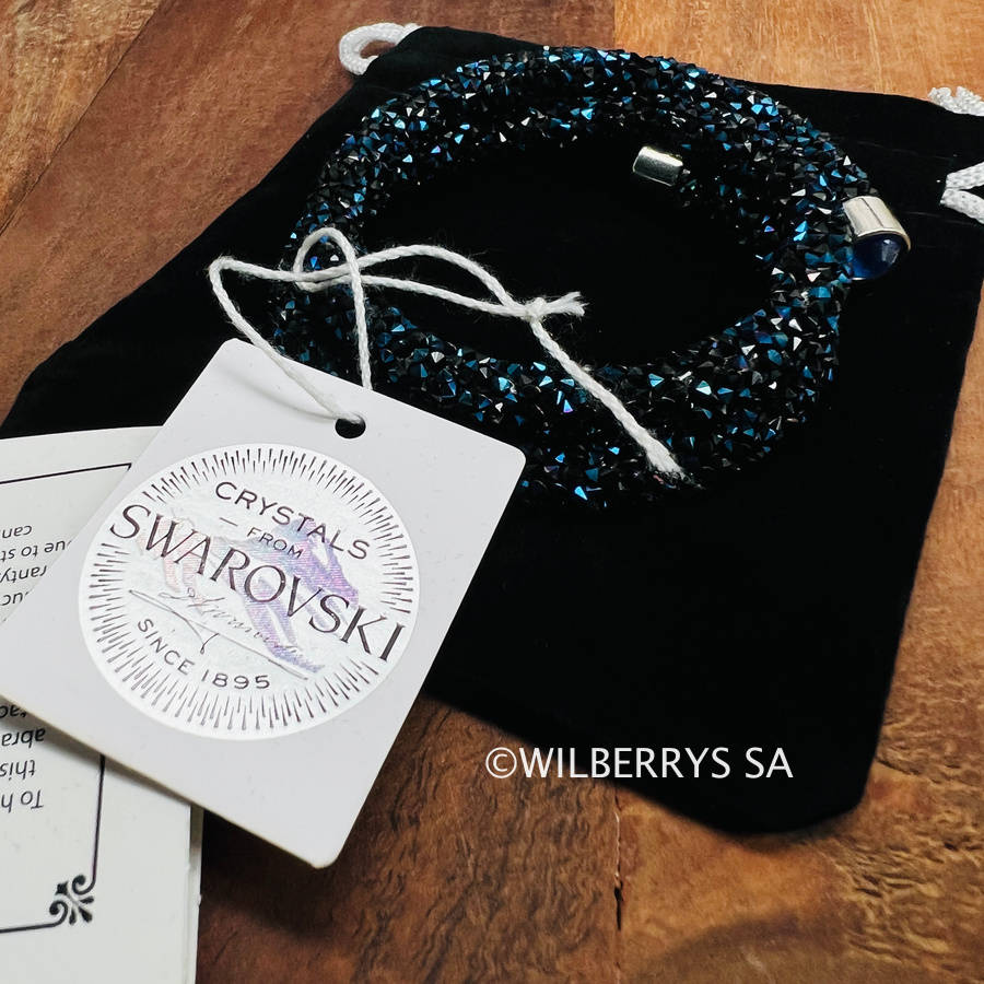 Retail: R1750.00 LONDON JEWELLERS Brilliance double twist CRYSTALS FROM SWAROVSKI sugar bracelet