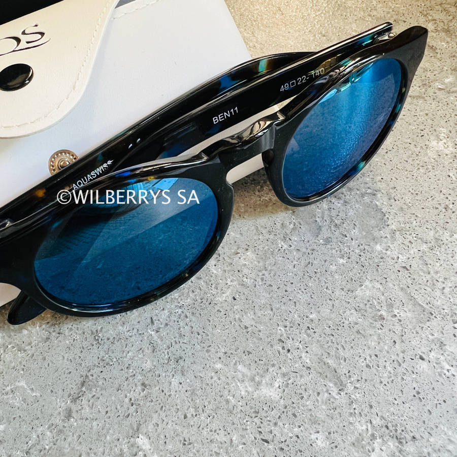 rrp R3999.00 AQUASWISS Mens Benni Acetate Round Gradient Lens Sunglasses **100% AUTHENTIC, NEW!!
