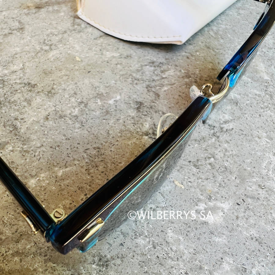 rrp R3999.00 AQUASWISS Mens Luxury Milo Blue Mirror Wayfarer Sunglasses **AUTHENTIC, NEW, HOT!!