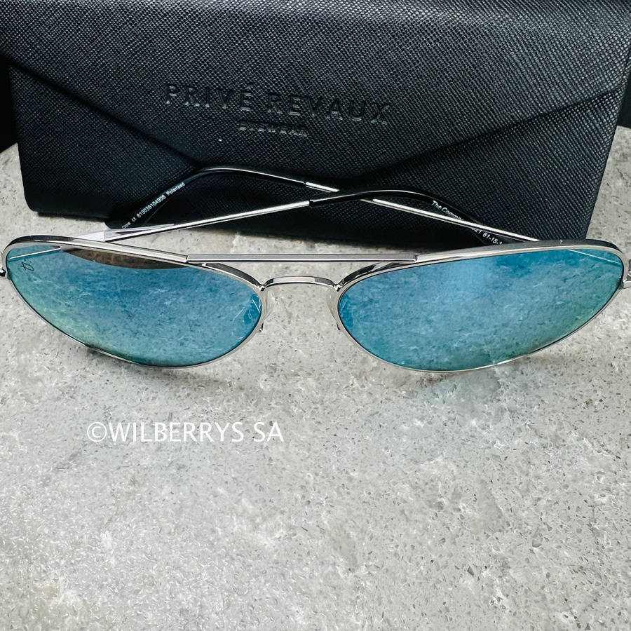 LOOK! PRIVE REVAUX Mens JAMIE FOXX COMMANDO MIRROR / Palladium / Polarized Sunglasses