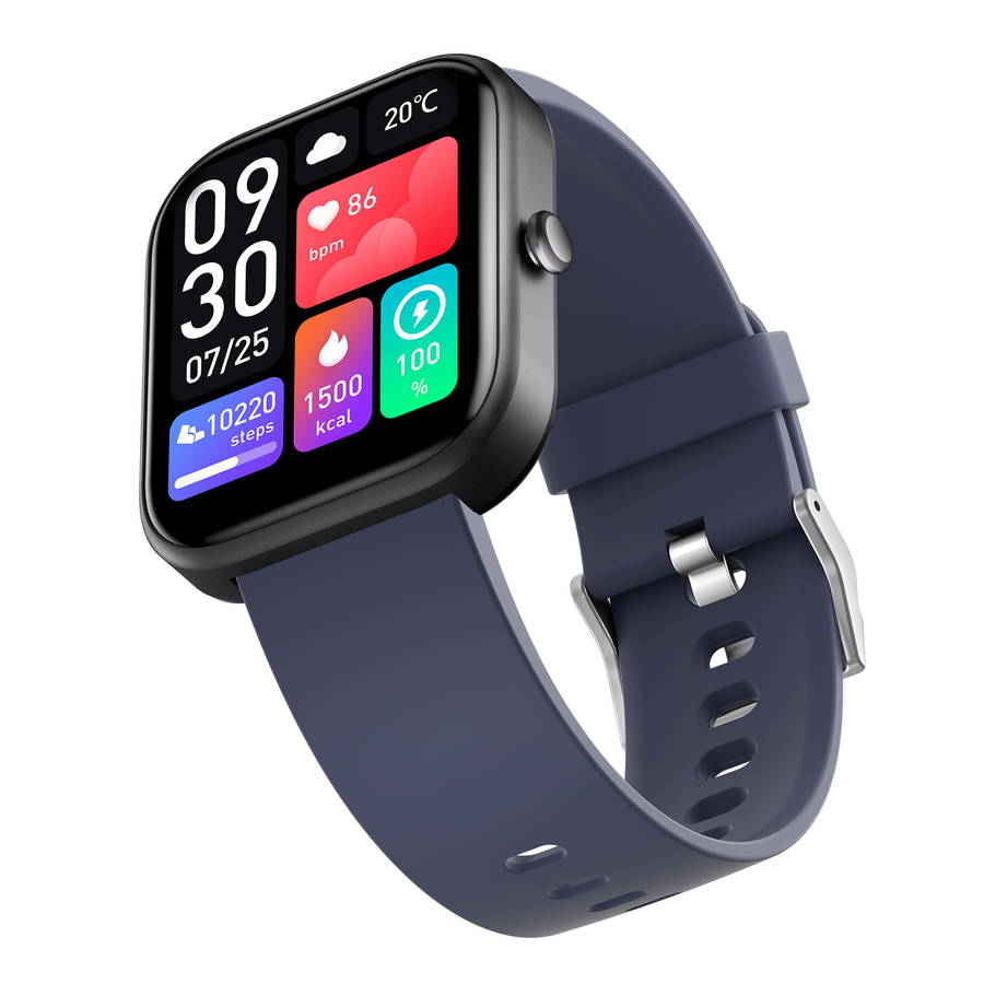 rrp: R2,500.00 T&F LONDON the TOMMI smart watch | Sugar, Bluetooth calling, health!! black/blue