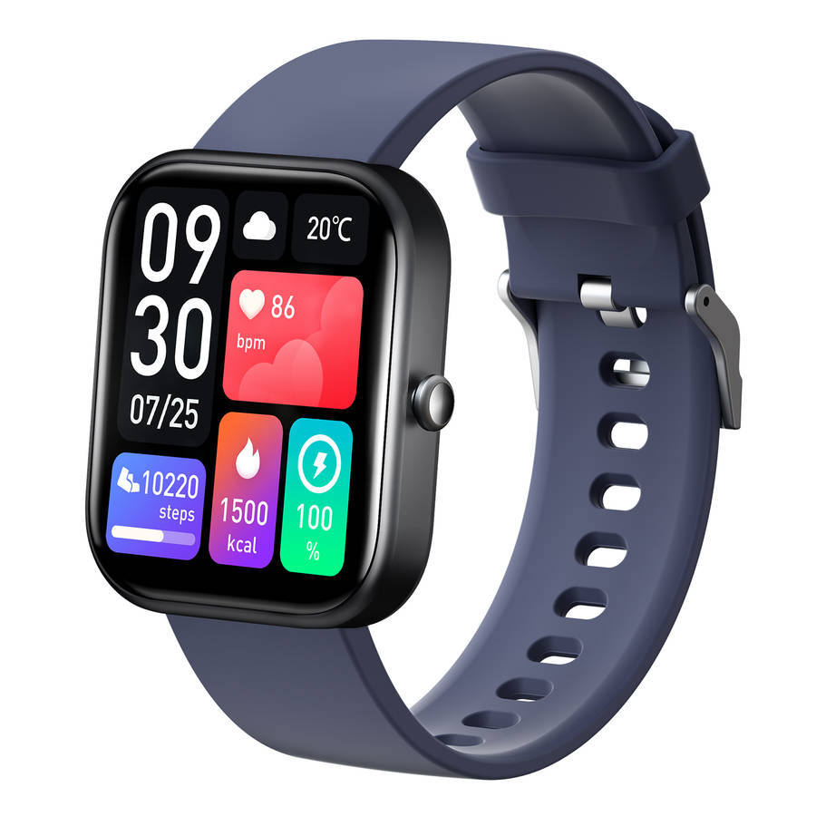 rrp: R2,500.00 T&F LONDON the TOMMI smart watch | Sugar, Bluetooth calling, health!! black/blue