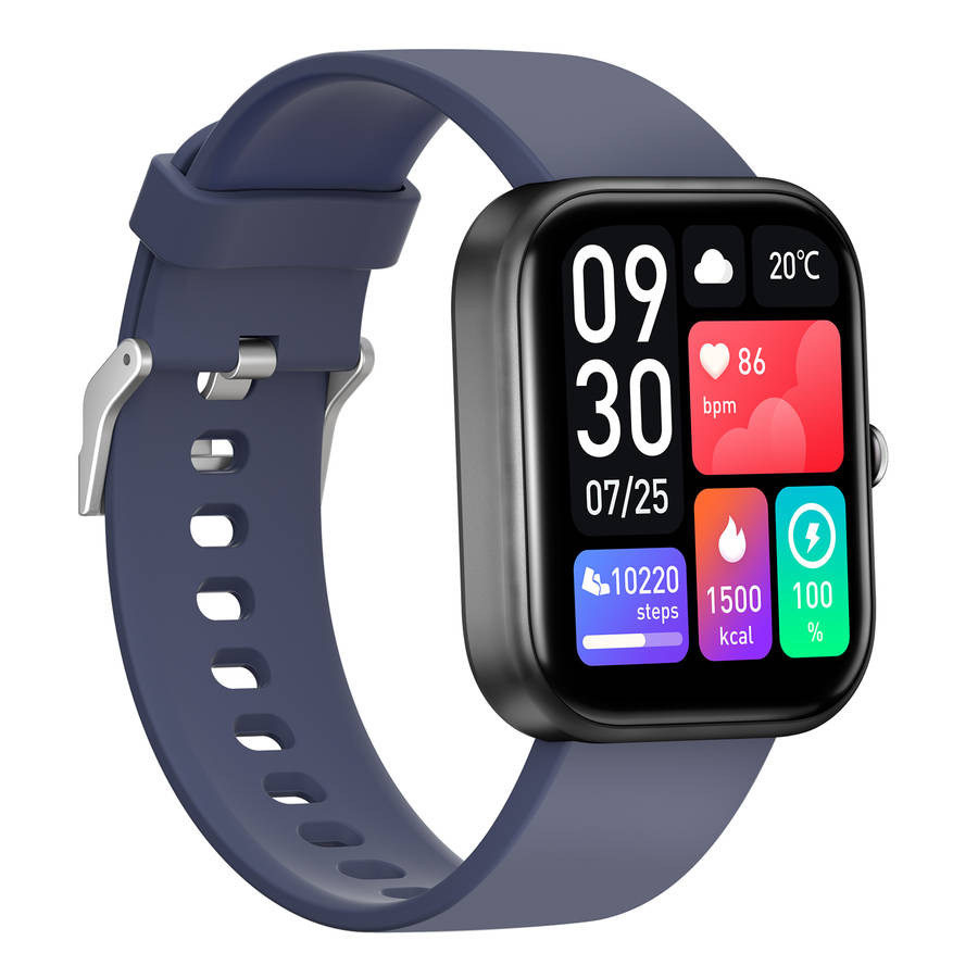 rrp: R2,500.00 T&F LONDON the TOMMI smart watch | Sugar, Bluetooth calling, health!! black/blue