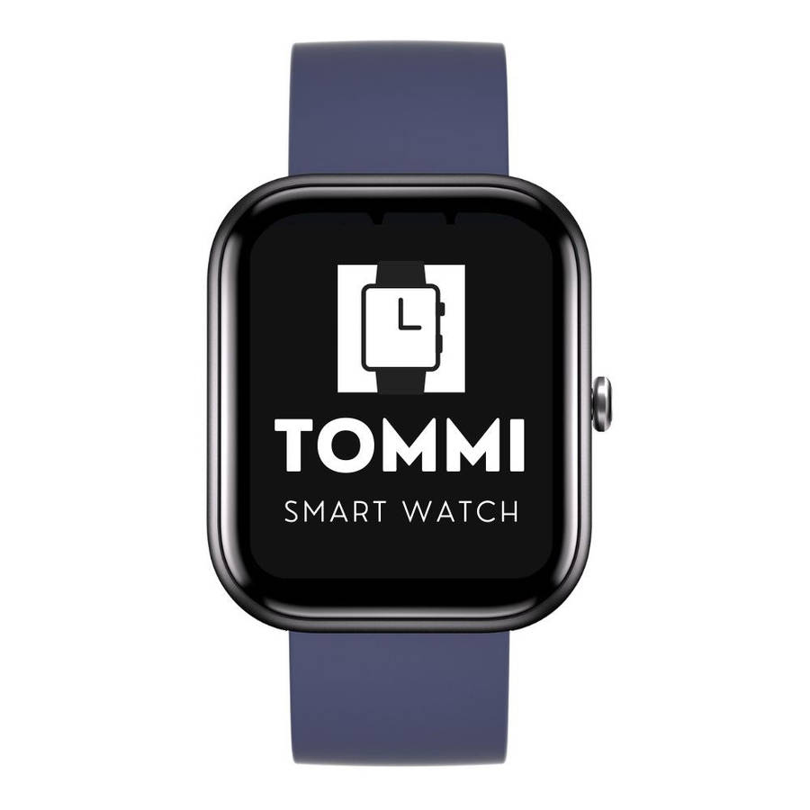 rrp: R2,500.00 T&F LONDON the TOMMI smart watch | Sugar, Bluetooth calling, health!! black/blue