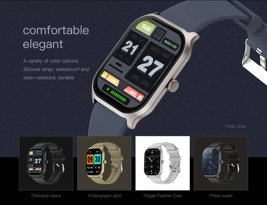 rrp: R2,500.00 NORTH EDGE Wrist Ready NL77 Bluetooth Smart Watch Gold