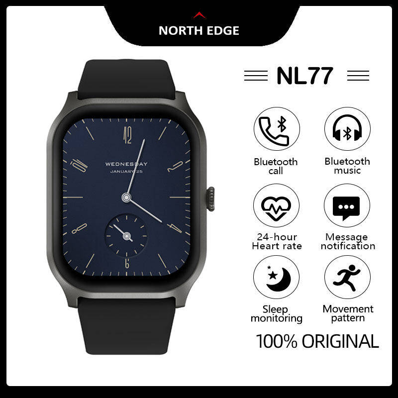 rrp: R2,500.00 NORTH EDGE Wrist Ready NL77 Bluetooth Smart Watch Gold