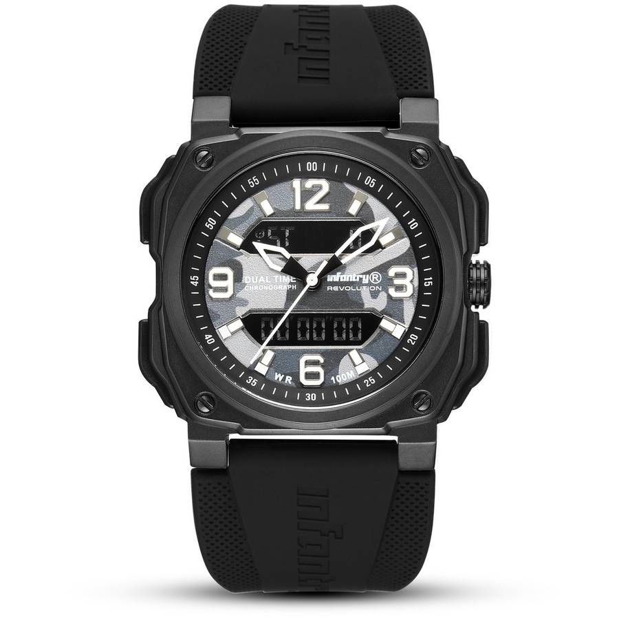 ***ultimate pilot watch** R10499.00 REVOLUTION® Men`s Desert Eagle 316L Black Dual Time Watch NEW