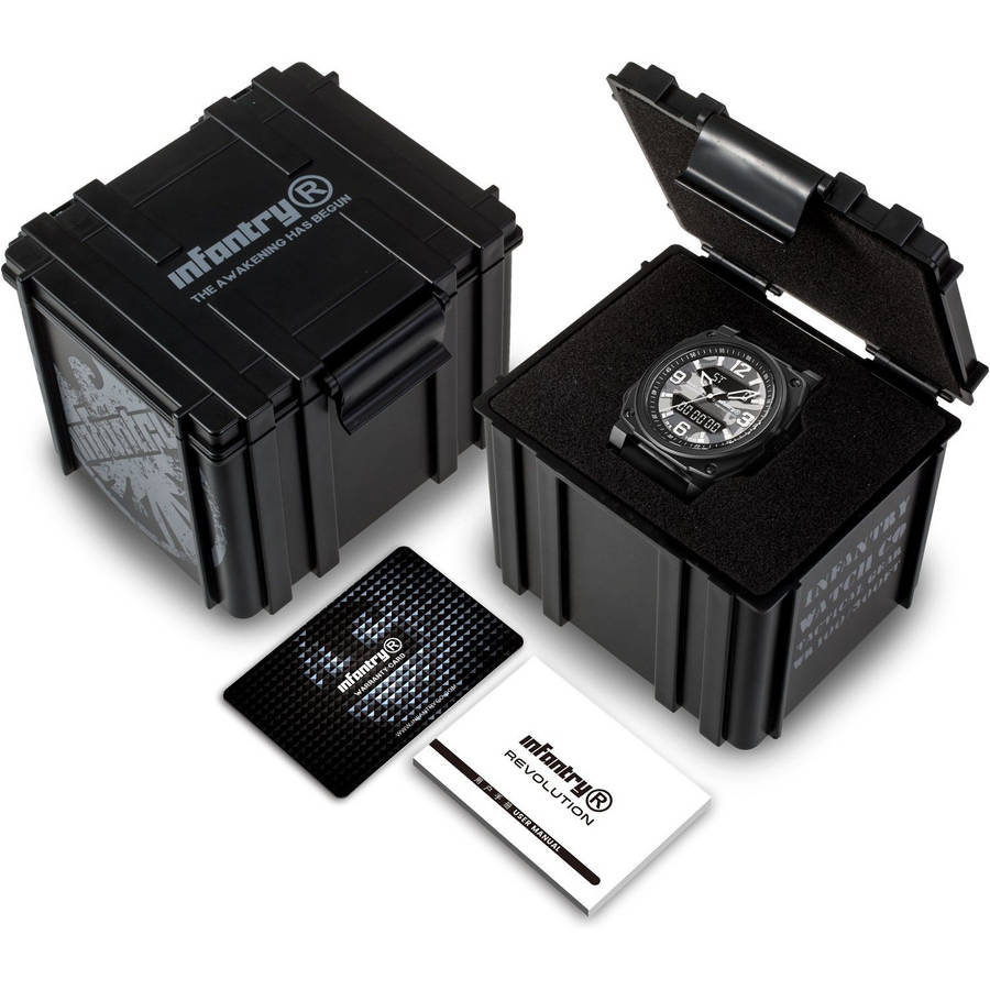 ***ultimate pilot watch** R10499.00 REVOLUTION® Men`s Desert Eagle 316L Black Dual Time Watch NEW