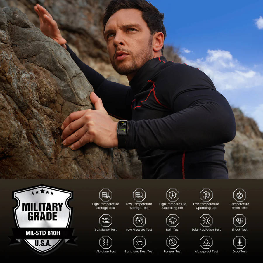 KOSPET TANK X1 Smart Watch | Smart Band SILVER / BLACK