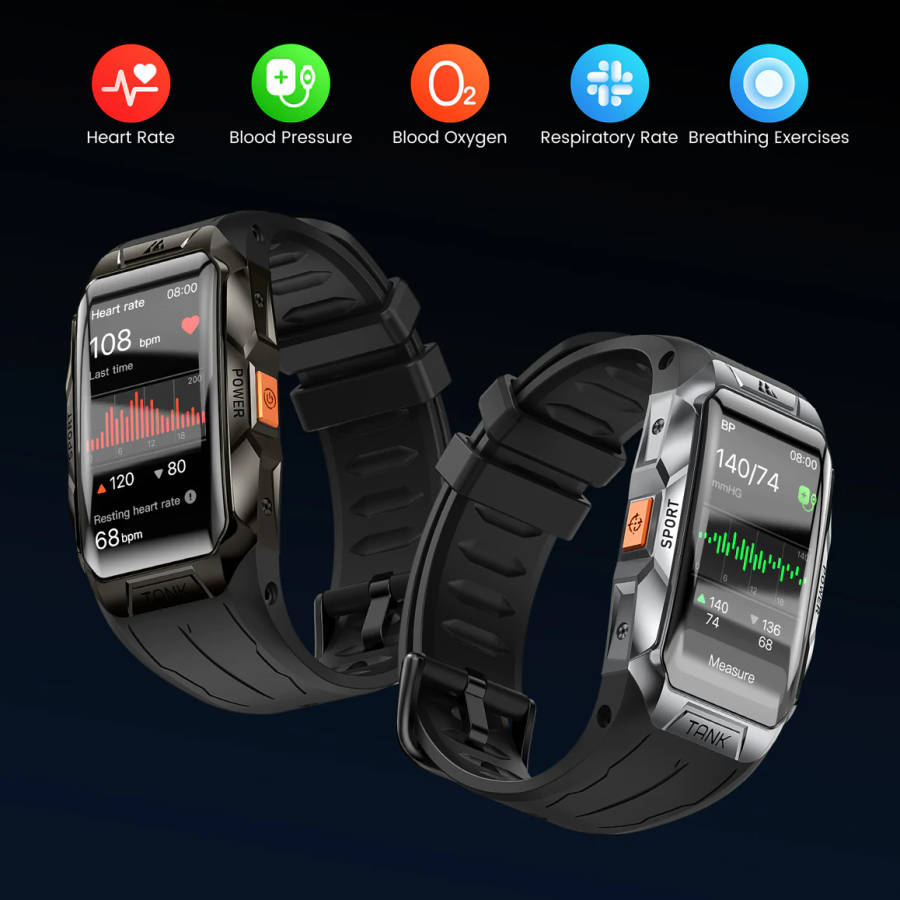 KOSPET TANK X1 Smart Watch | Smart Band SILVER / BLACK