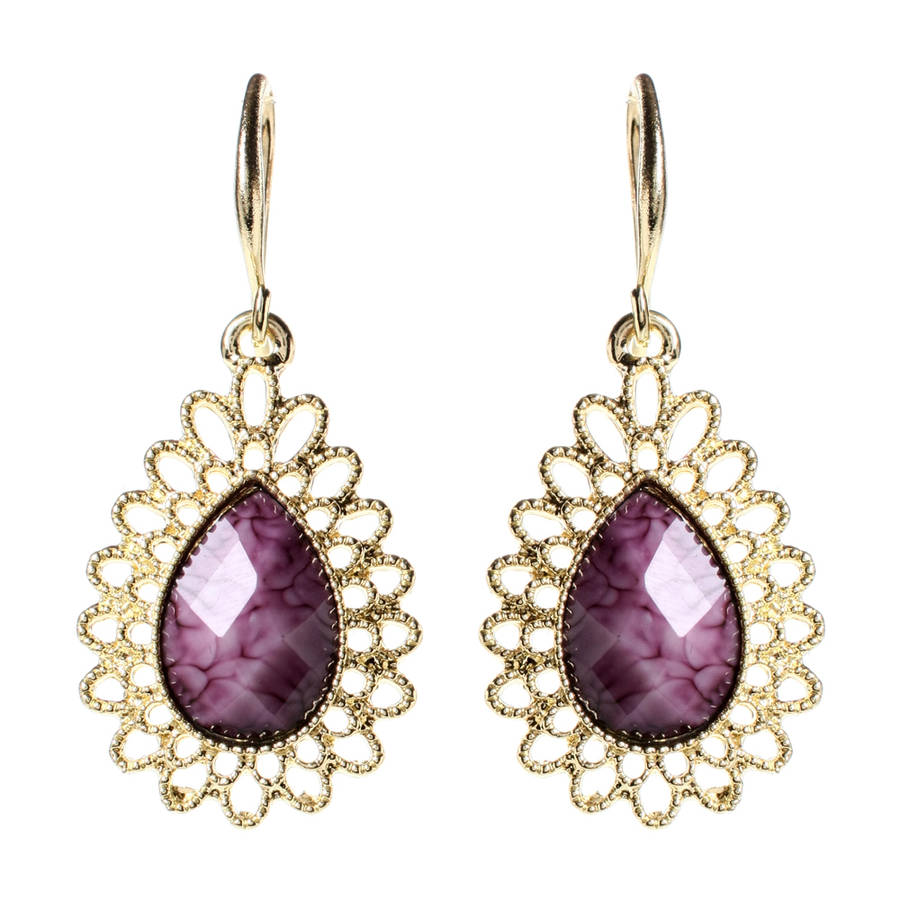 Must see! Retail: R1050.00 AMRITA NEW YORK Surf Lodge Earring Amethyst
