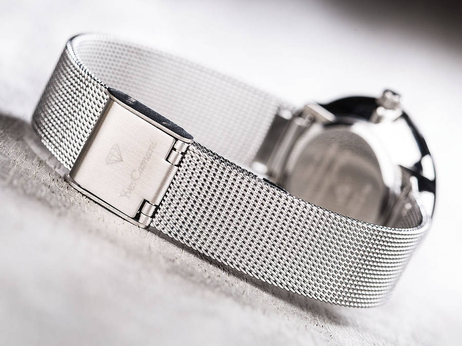 R1 Auction: Yves Camani Women's Ophelia Mother of Pearl/Zirconia and Milianesse Strap Watch
