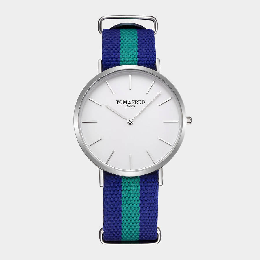 TOM & FRED London Men's McEnroe Swiss Slimline British Watch **Brand new**