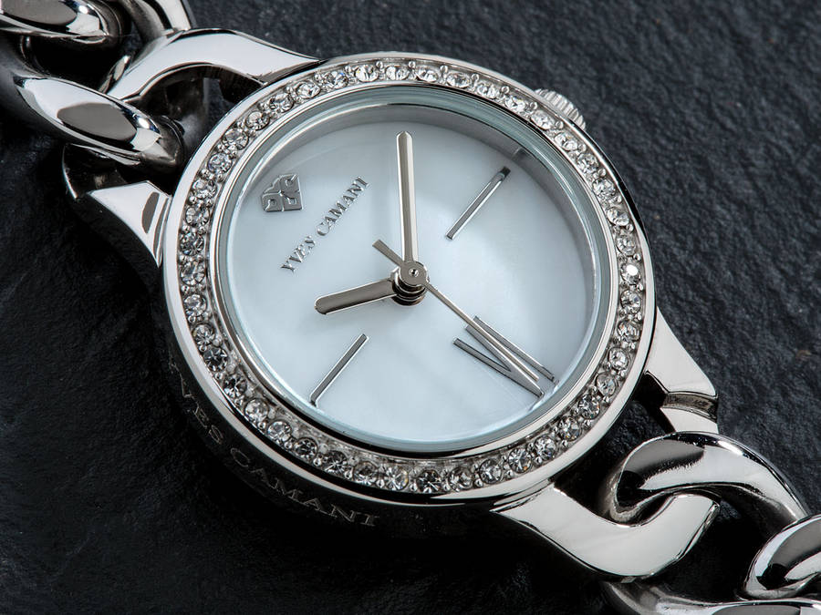 YVES CAMANI Women's Burgaudine 45x Zirconia Watch *HIGH CLASS LUXURY*