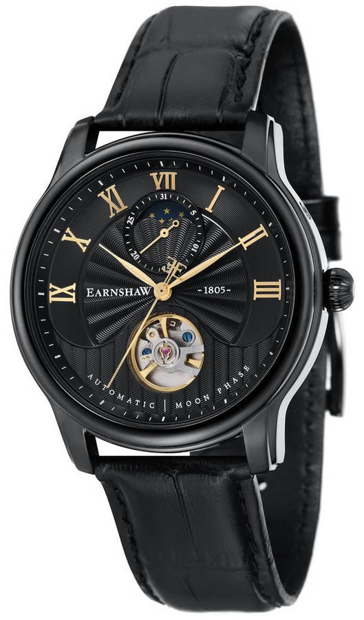 Retail: R7,200.00 Thomas Earnshaw Longitude TOURBI MOONPHASE AUTOMATIC Skeleton Watch