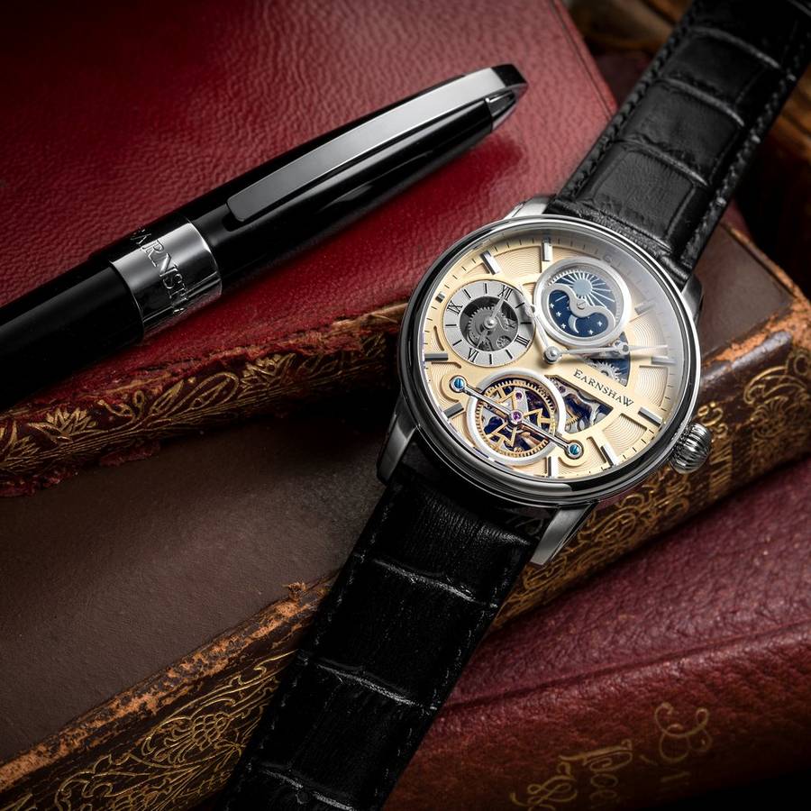Retail: R7,800.00 Earnshaw 1805 London LONGITUDE Master of Complications Automatic Skeleton Watch