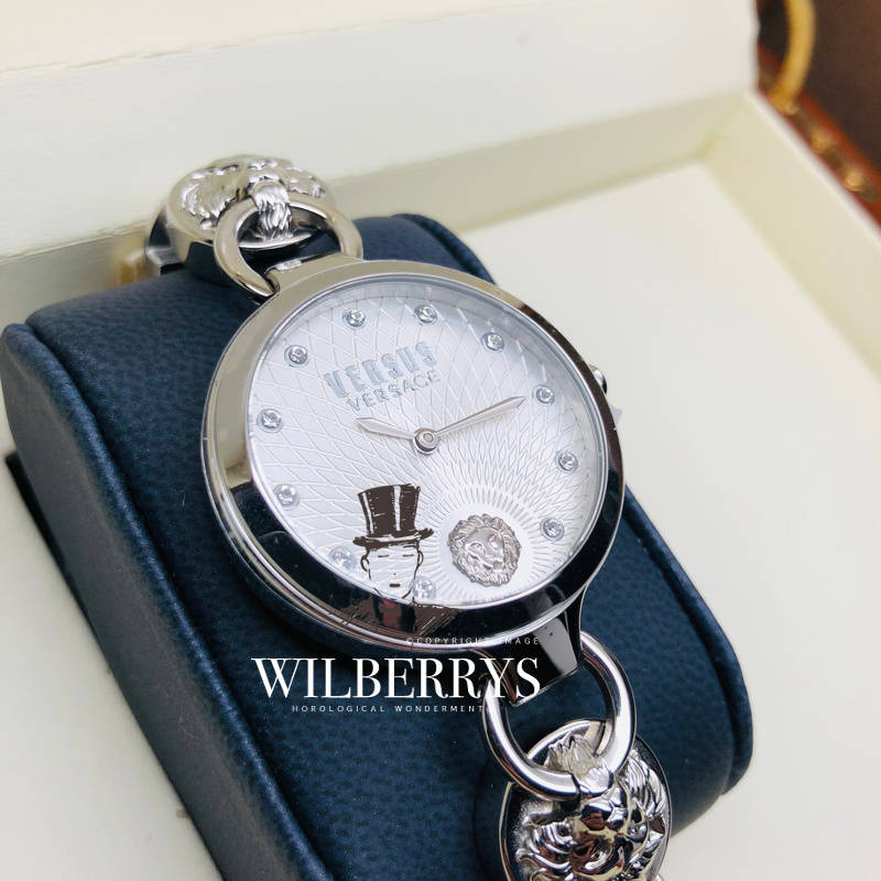 VERSACE Women's VERSUS Broadwood Lioness Chain Bracelet Watch BRAND NEW IN BOX + PAPERS