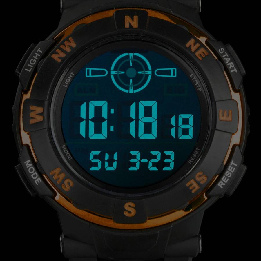 INFANTRY MILITARY CO. Border Digital Silicon Watch Brand new BOXED, FULLY LOADED!