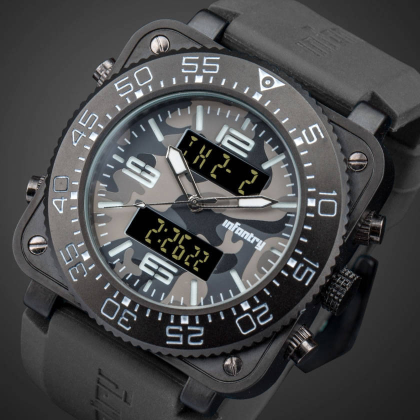 Infantry Military Co. Tank 47mm BIG BLACK HAWK Watch Brand new BOXED, FULLY LOADED! Exclusive