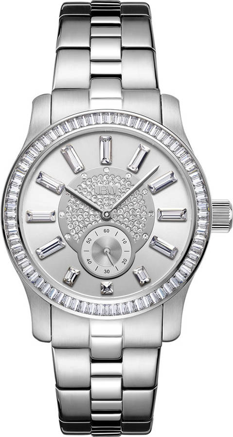 Retail: R7,699.00 JBW Women's Camille with 9 Diamonds/ 72 Swarovski Crystal Stainless Steel Watch