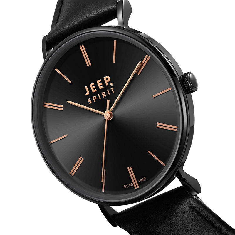 Retail: R3,499.00 JEEP Women's Spirit Lady Black Edition 36mm Watch BRAND NEW