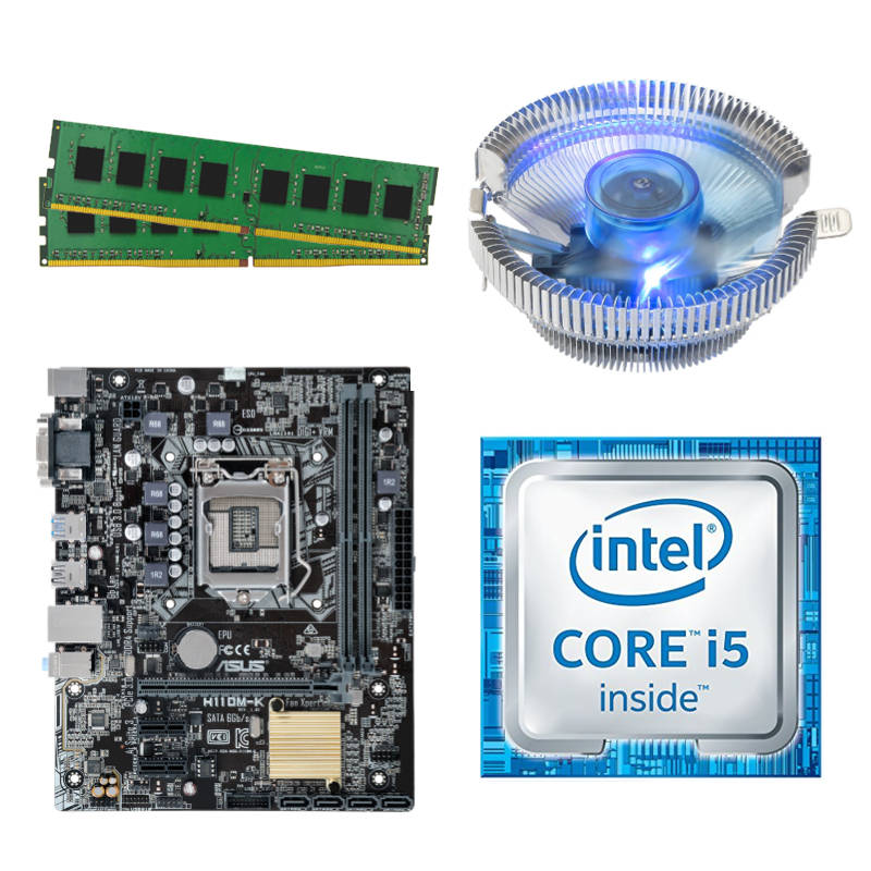 i5 6th Gen CPU, 32GB RAM, Blue LED CPU FAN, H110 Motherboard Combo