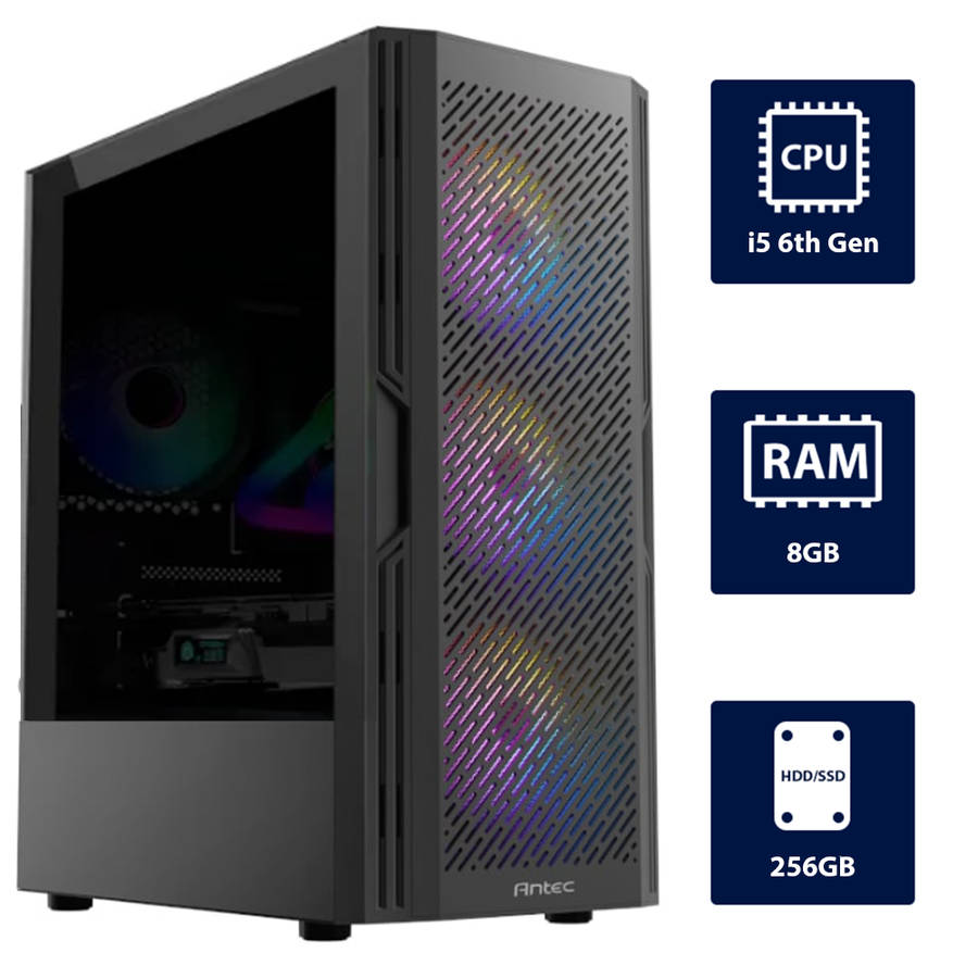 i5 6th, 8GB RAM, 256GB SSD Desktop Computer