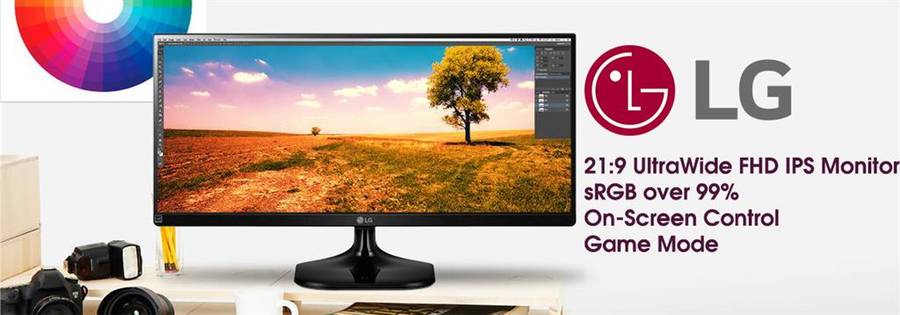 LG 25UM58-P 25 inch Ultra-Wide IPS LED Monitor - LG 25" LED/LCD