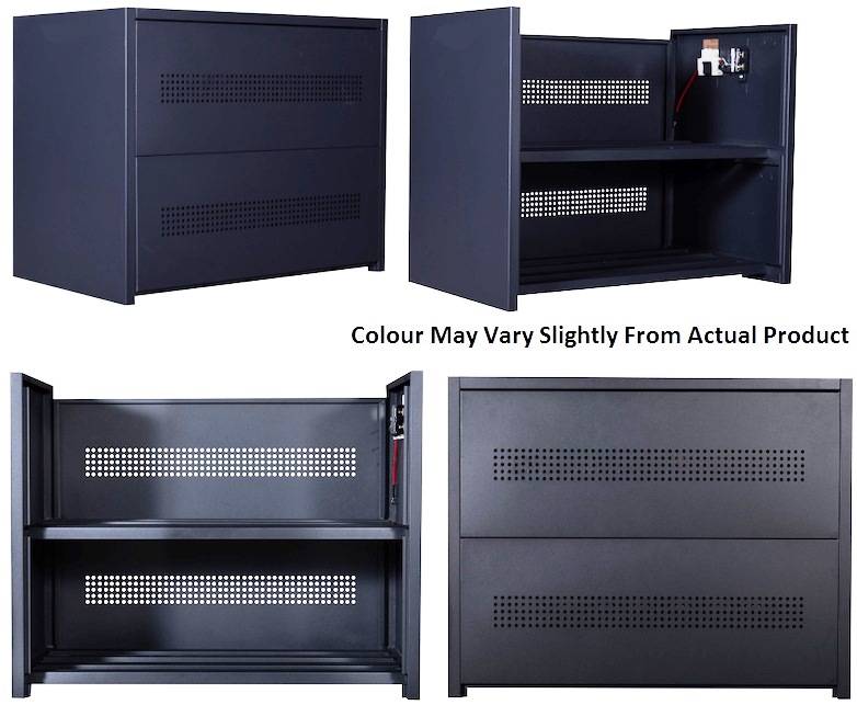 Solarix Steel Battery Box For 8 Batteries