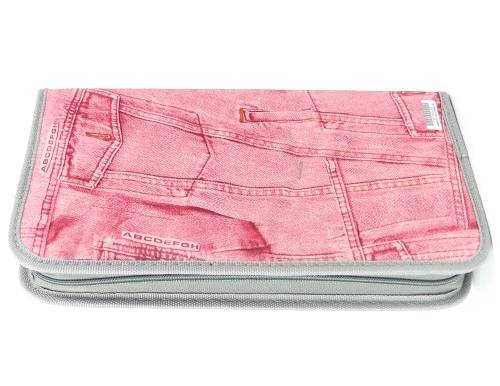 Ebox 80pcs Cd Wallet Pink Jean
