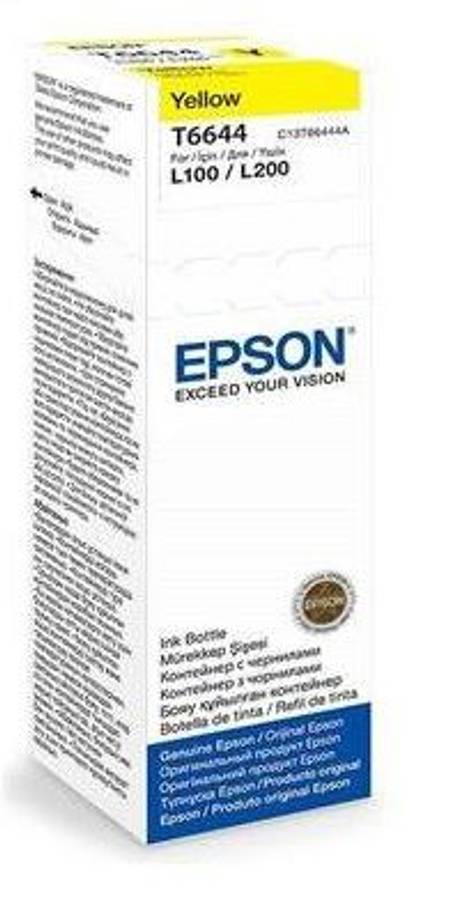 Epson T6644 Yellow Ink Bottle 70ml For L110 L300