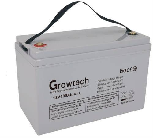 Solarix Growtech 12V 100Ah Deep Cycle VLRA Gel