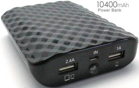 ifatel Power Bank 10400 MAh Capacity with Flash