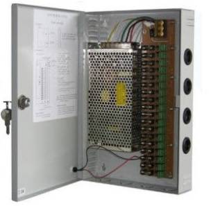 Securnix 12Vdc 10Amp 9 Channel Cctv Power Supply Input:110-220Vac Output: 12Vdc 10A 9Ch Ptc 1M Ac...