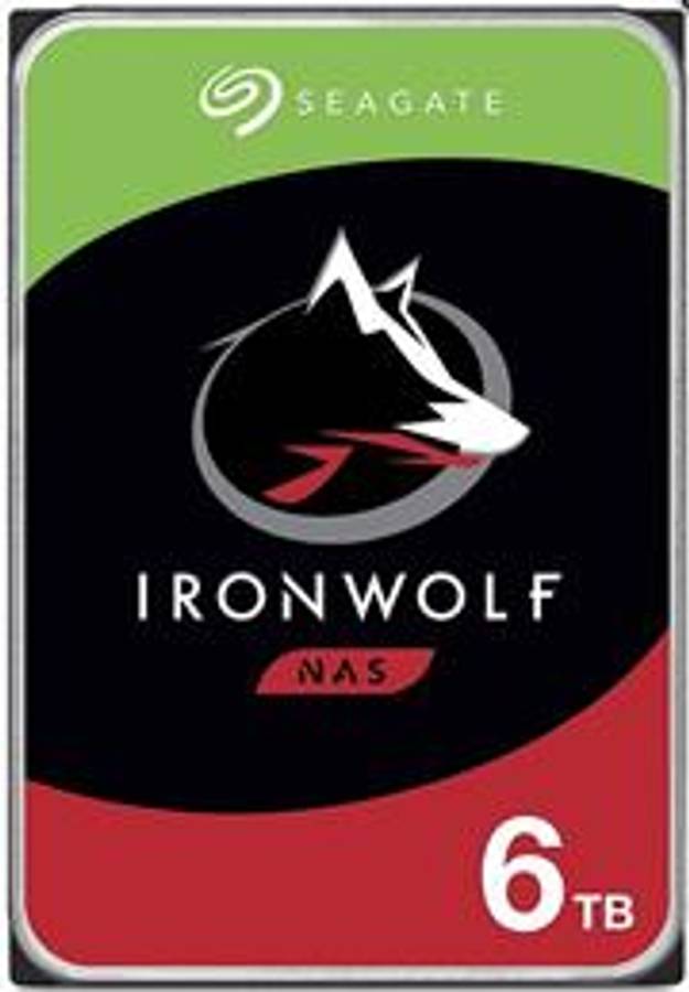 Seagate Ironwolf 6TB 3.5' Internal NAS Drives; SATA 6GB/s Interface; 1-8 Bays Supported; MUT: 180...