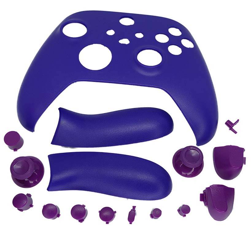 XBOX Series S/X Controller Front Faceplate With Side Rails and Buttons Purple