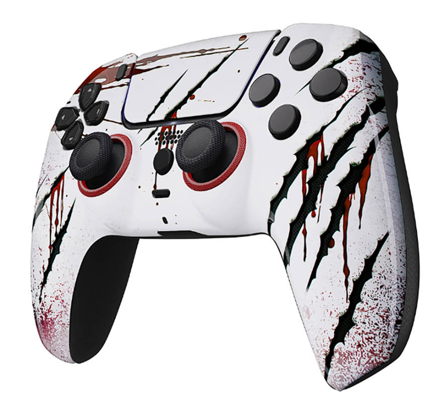 PS5 Dualsense Controller Front Shell With Touchpad Luna Glossy Clawed