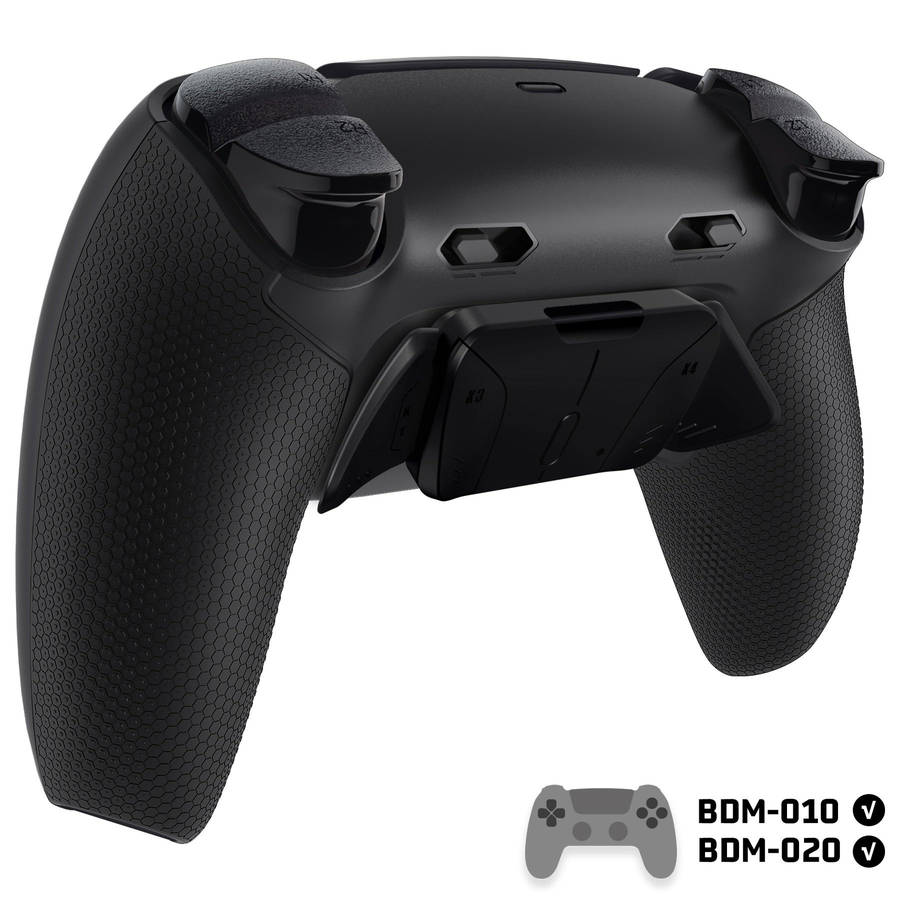 Ps5 Dualsense Controller NEW Plus MAX Edition Back Button Mod Kit Rise4 Rubberized Black for BDM-...