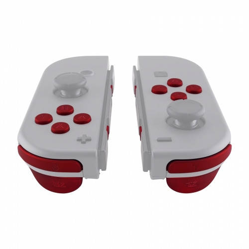 NS JoyCon Soft Touch 16 piece Button Kit Soft Touch Vampire Red