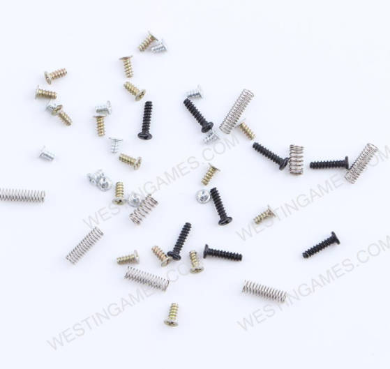 NS Switch Joycon Left and Right Complete Screws and Key Button Spring Set