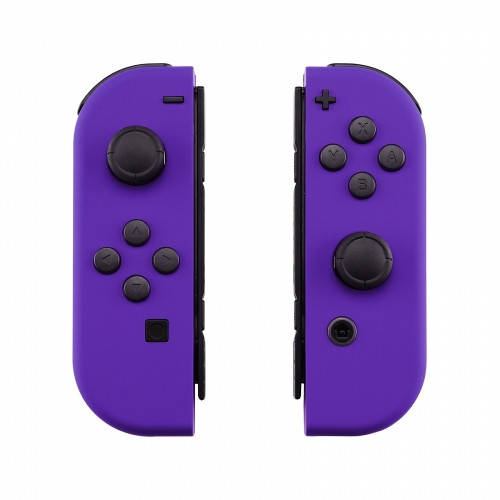 NS Switch Joy-con Left and Right Replacement Case Set Silky Soft Touch Dark Purple