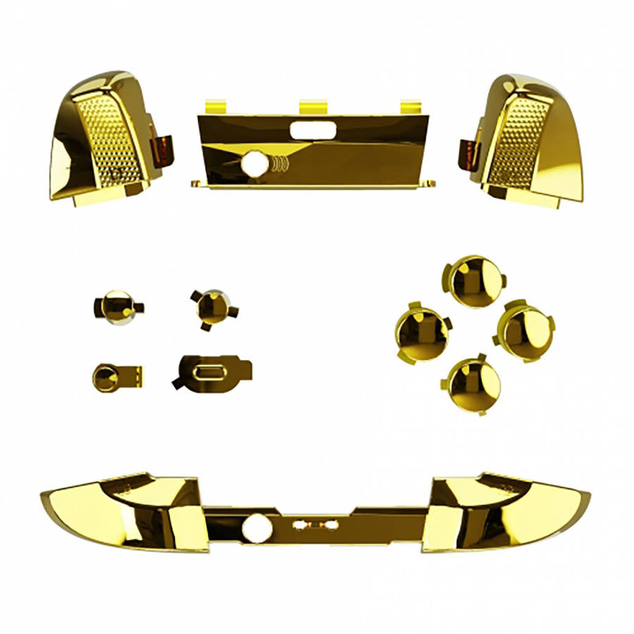 Xbox Elite V2 Controller Full Button Set Glossy Chrome Gold