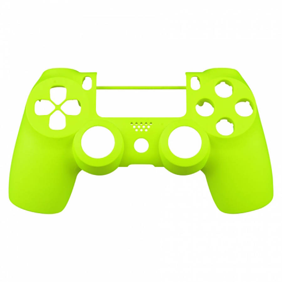 PS4 Dualshock 4 V2 Front Faceplate Soft Touch Series NEON GREEN