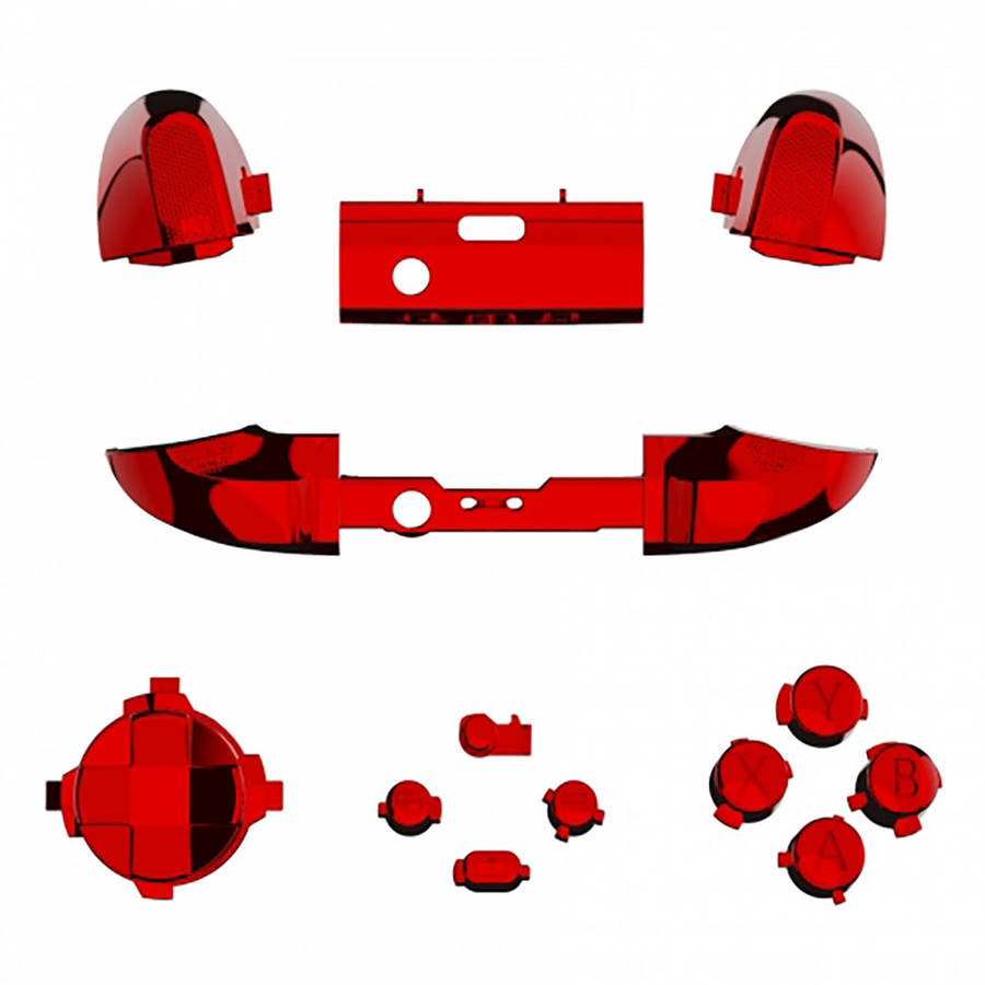 XBOX SERIES S/X Controller Button Set Chrome Red