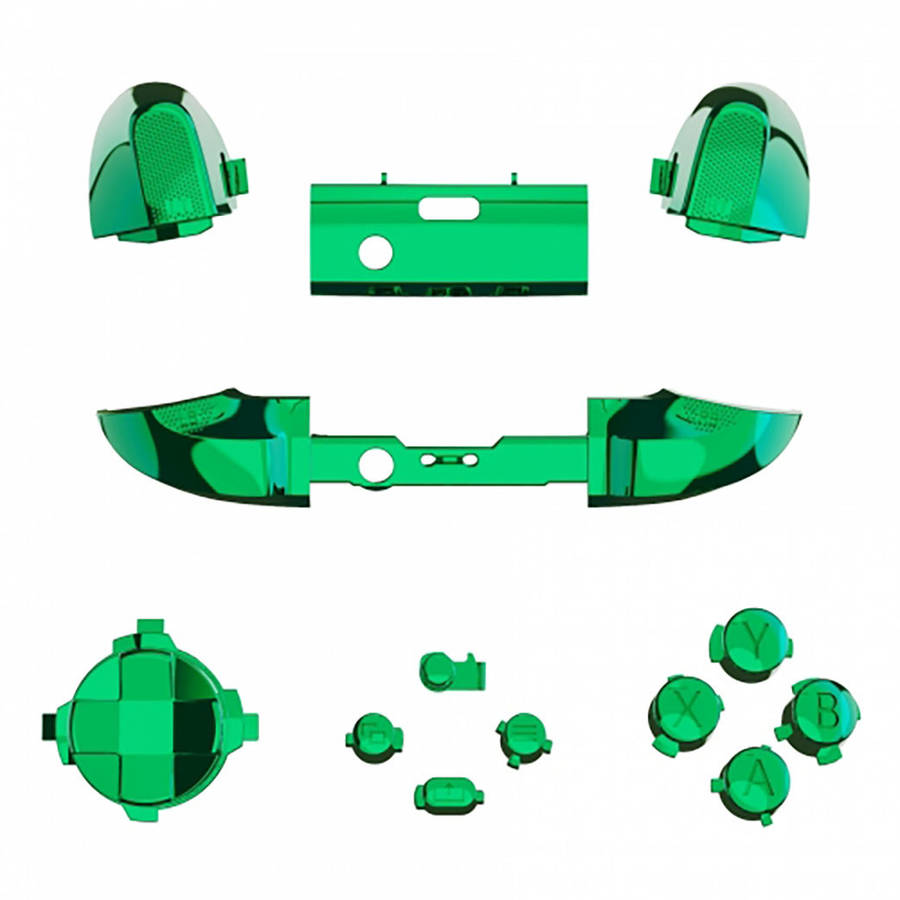 XBOX SERIES S/X Controller Button Set Chrome Green