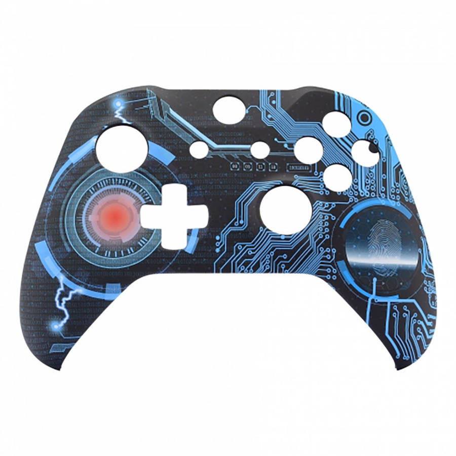 XBOX ONE S Controller Front Faceplate Art Series Soft Touch Technology Circuit